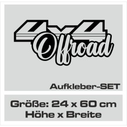 Aufkleber Auto Offroad 4x4 Safari Gelände Allrad Landschaft Hirsch Bär Off Road Safari Berge Krokodil extreme Pick Up