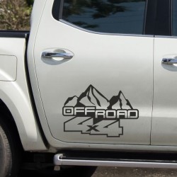 Aufkleber Auto Offroad 4x4 Safari Gelände Allrad Landschaft Hirsch Bär Off Road Safari Berge Krokodil extreme Pick Up