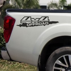 Aufkleber Auto Offroad 4x4 Safari Gelände Allrad Landschaft Hirsch Bär Off Road Safari Berge Krokodil extreme Pick Up