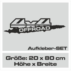 Aufkleber Auto Offroad 4x4 Safari Gelände Allrad Landschaft Hirsch Bär Off Road Safari Berge Krokodil extreme Pick Up