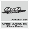 Aufkleber Auto Offroad 4x4 Safari Gelände Allrad Landschaft Hirsch Bär Off Road Safari Berge Krokodil extreme Pick Up