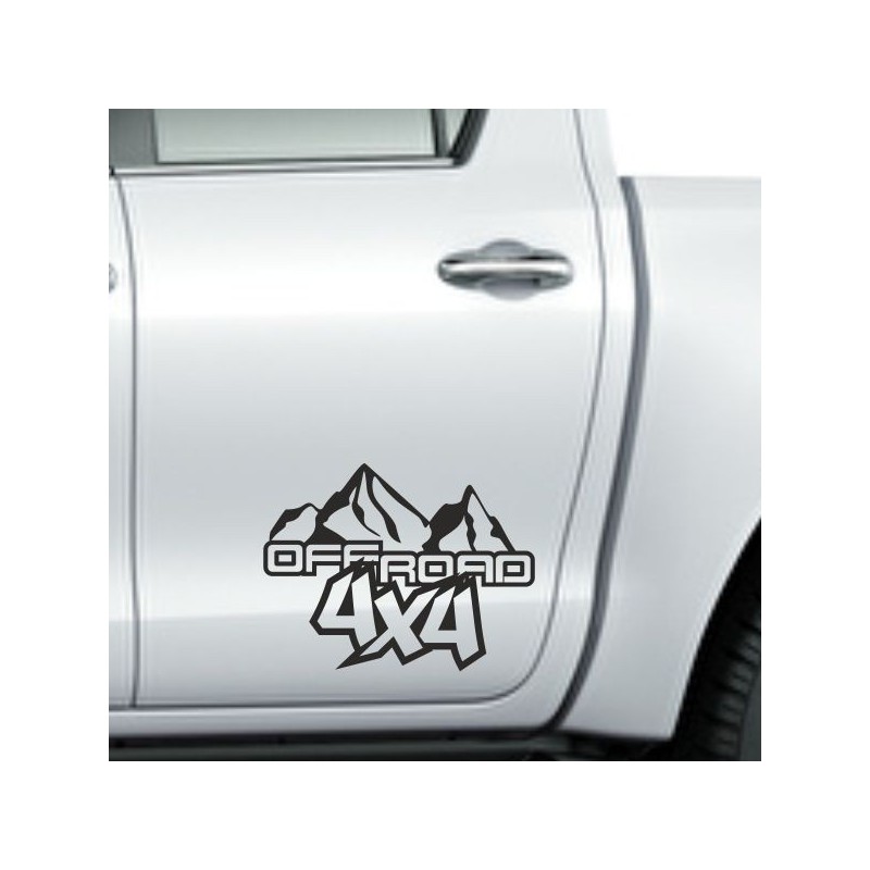 Aufkleber Auto Offroad 4x4 Safari Gelände Allrad Landschaft Hirsch Bär Off Road Safari Berge Krokodil extreme Pick Up