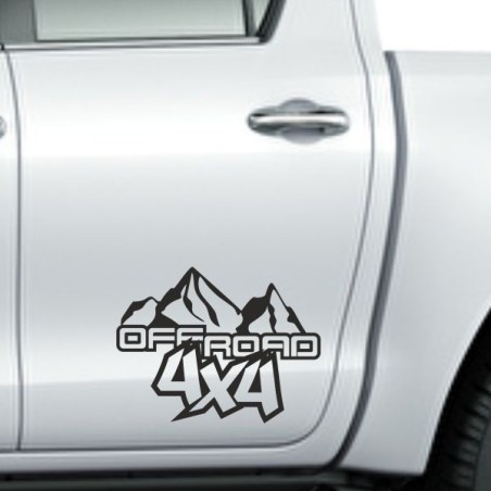Aufkleber Auto Offroad 4x4 Safari Gelände Allrad Landschaft Hirsch Bär Off Road Safari Berge Krokodil extreme Pick Up