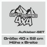 Aufkleber Auto Offroad 4x4 Safari Gelände Allrad Landschaft Hirsch Bär Off Road Safari Berge Krokodil extreme Pick Up
