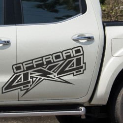 Aufkleber Auto Offroad 4x4 Safari Gelände Allrad Landschaft Hirsch Bär Off Road Safari Berge Krokodil extreme Pick Up