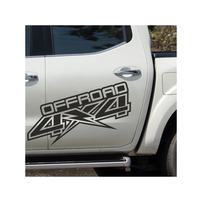 Aufkleber Auto Offroad 4x4 Safari Gelände Allrad Landschaft Hirsch Bär Off Road Safari Berge Krokodil extreme Pick Up