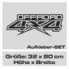 Aufkleber Auto Offroad 4x4 Safari Gelände Allrad Landschaft Hirsch Bär Off Road Safari Berge Krokodil extreme Pick Up