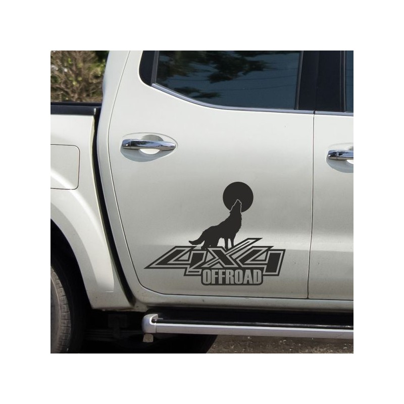 Aufkleber Auto Offroad 4x4 Safari Gelände Allrad Landschaft Hirsch Bär Off Road Safari Berge Krokodil extreme Pick Up