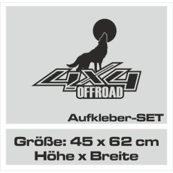 Aufkleber Auto Offroad 4x4 Safari Gelände Allrad Landschaft Hirsch Bär Off Road Safari Berge Krokodil extreme Pick Up
