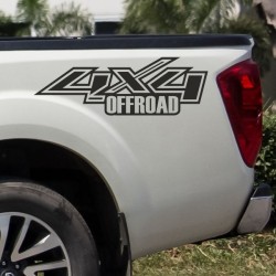 Aufkleber Auto Offroad 4x4 Safari Gelände Allrad Landschaft Hirsch Bär Off Road Safari Berge Krokodil extreme Pick Up