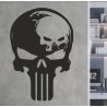 Wandaufkleber Totenkopf Skull Böse Punisher Aufkleber Wand 02
