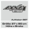 Aufkleber Auto Offroad 4x4 Safari Gelände Allrad Landschaft Hirsch Bär Off Road Safari Berge Krokodil extreme Pick Up
