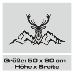 Aufkleber Auto Offroad 4x4 Safari Gelände Allrad Landschaft Hirsch Bär Off Road Safari Berge extreme Hirsch Jäger Angler Kompass