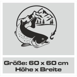 Aufkleber Auto Offroad 4x4 Safari Gelände Allrad Landschaft Hirsch Bär Off Road Safari Berge extreme Hirsch Jäger Angler Kompass