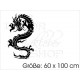 Aufkleber Motorhaube Drache Tattoo Dragon Tribal 99