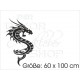 Aufkleber Motorhaube Drache Tattoo Dragon Tribal 101