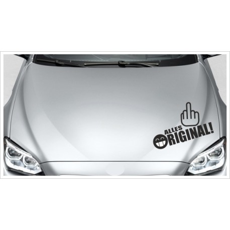 Aufkleber Motorhaube Alles Original Smily Tattoo 104