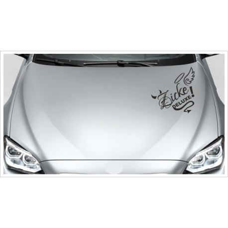 Aufkleber Motorhaube Zicke Deluxe Teufel Tattoo 107