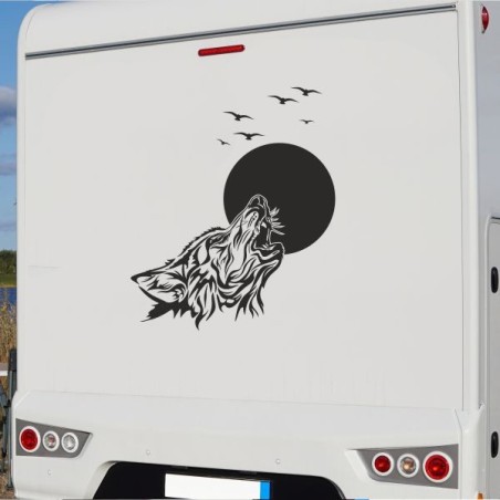 Aufkleber Wohnmobil Wohnwagen Reise Camping Auto Reisemobil Möwe Meer Kompass Globus Strand Palme Urlaub Spruch Familie Zuhause