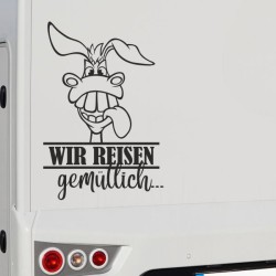 Aufkleber Wohnmobil Wohnwagen Reise Camping Auto Reisemobil Möwe Meer Kompass Globus Strand Palme Urlaub Spruch Familie Zuhause