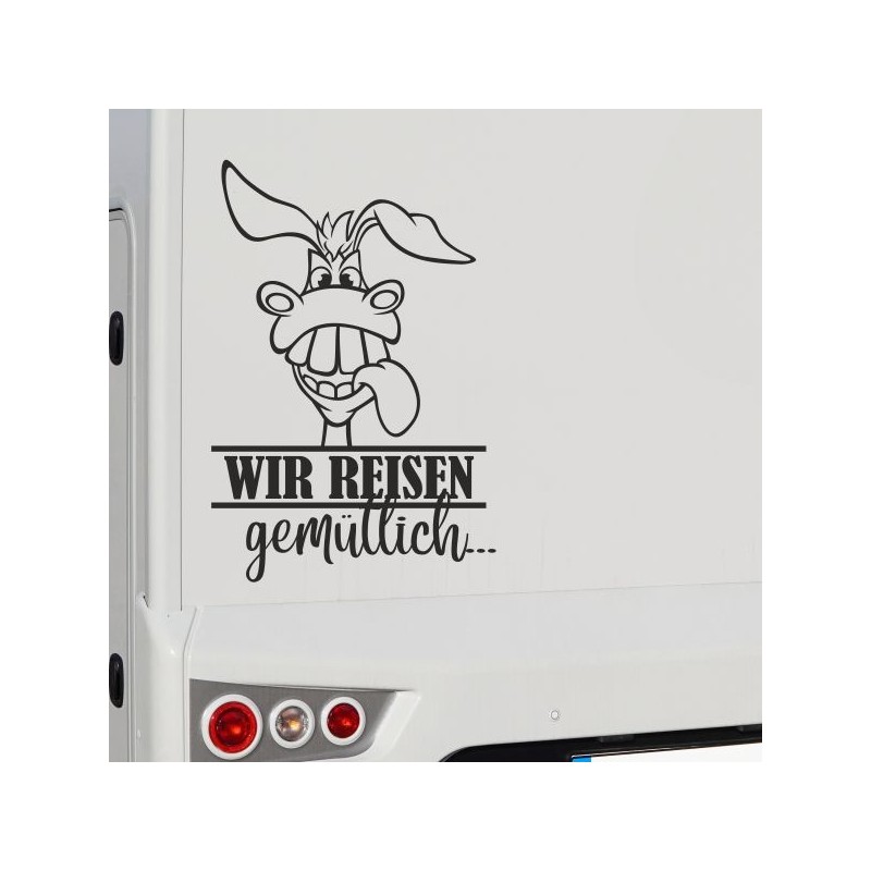 Aufkleber Wohnmobil Wohnwagen Reise Camping Auto Reisemobil Möwe Meer Kompass Globus Strand Palme Urlaub Spruch Familie Zuhause