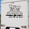 Aufkleber Wohnmobil Wohnwagen Reise Camping Auto Reisemobil Möwe Meer Kompass Globus Strand Palme Urlaub Spruch Familie Zuhause