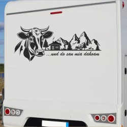 Aufkleber Wohnmobil Wohnwagen Reise Camping Auto Reisemobil Möwe Meer Kompass Globus Strand Palme Urlaub Spruch Familie Zuhause