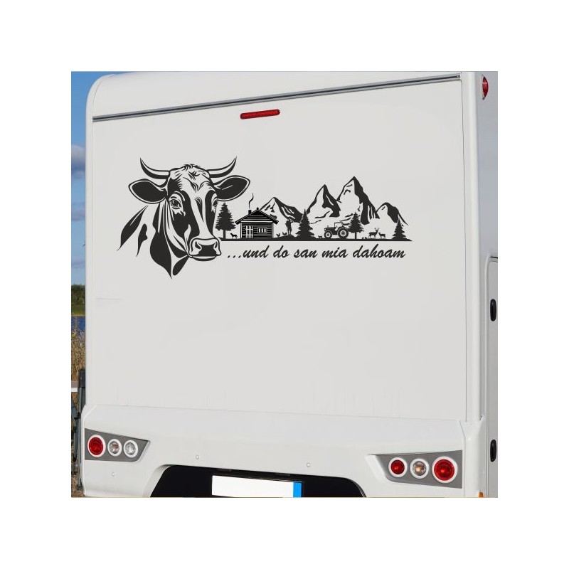 Aufkleber Wohnmobil Wohnwagen Reise Camping Auto Reisemobil Möwe Meer Kompass Globus Strand Palme Urlaub Spruch Familie Zuhause
