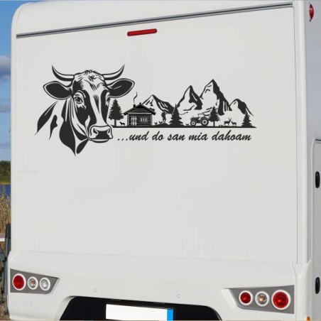 Aufkleber Wohnmobil Wohnwagen Reise Camping Auto Reisemobil Möwe Meer Kompass Globus Strand Palme Urlaub Spruch Familie Zuhause