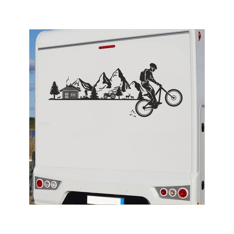 Aufkleber Wohnmobil Wohnwagen Reise Camping Auto Reisemobil Möwe Meer Kompass Globus Strand Palme Urlaub Spruch Familie Zuhause