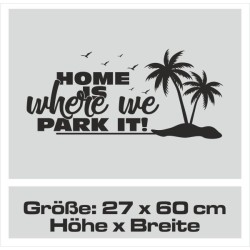Aufkleber Wohnmobil Wohnwagen Reise Camping Auto Reisemobil Möwe Meer Kompass Globus Strand Palme Urlaub Spruch Familie Zuhause