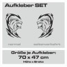 Aufkleber SET Offroad 4x4 Böser Bär Grizzle Kampf Fight Dekor Auto 08