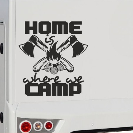 Aufkleber Wohnmobil Wohnwagen Reise Camping Auto Reisemobil Möwe Meer Kompass Globus Strand Palme Urlaub Spruch Familie Zuhause
