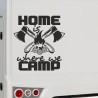 Aufkleber Wohnmobil Wohnwagen Reise Camping Auto Reisemobil Möwe Meer Kompass Globus Strand Palme Urlaub Spruch Familie Zuhause