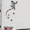 Aufkleber Wohnmobil Wohnwagen Reise Camping Auto Reisemobil Möwe Meer Kompass Globus Strand Palme Urlaub Spruch Familie Zuhause