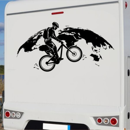Aufkleber Wohnmobil Wohnwagen Reise Camping Auto Reisemobil Möwe Meer Kompass Globus Strand Palme Urlaub Spruch Familie Zuhause
