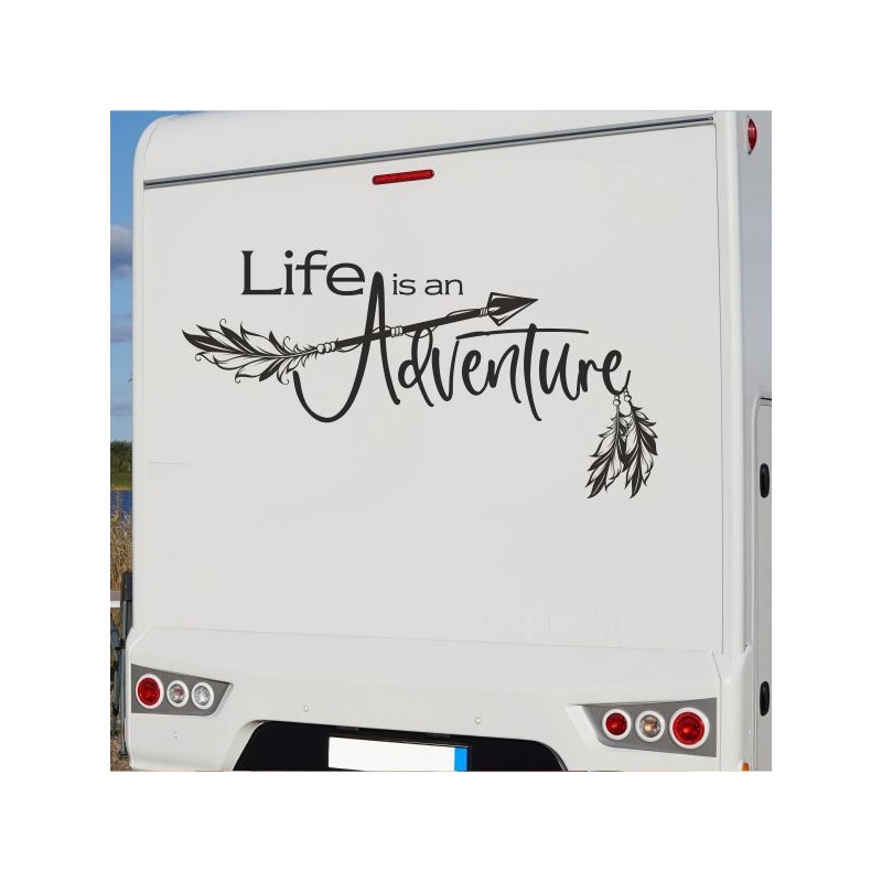 Aufkleber Wohnmobil Wohnwagen Reise Camping Auto Reisemobil Möwe Meer Kompass Globus Strand Palme Urlaub Spruch Familie Zuhause