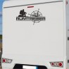 Aufkleber Wohnmobil Wohnwagen Reise Camping Auto Reisemobil Möwe Meer Kompass Globus Strand Palme Urlaub Spruch Familie Zuhause