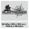 Aufkleber Wohnmobil Wohnwagen Reise Camping Auto Reisemobil Möwe Meer Kompass Globus Strand Palme Urlaub Spruch Familie Zuhause