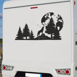 Aufkleber Wohnmobil Wohnwagen Reise Camping Auto Reisemobil Möwe Meer Kompass Globus Strand Palme Urlaub Spruch Familie Zuhause