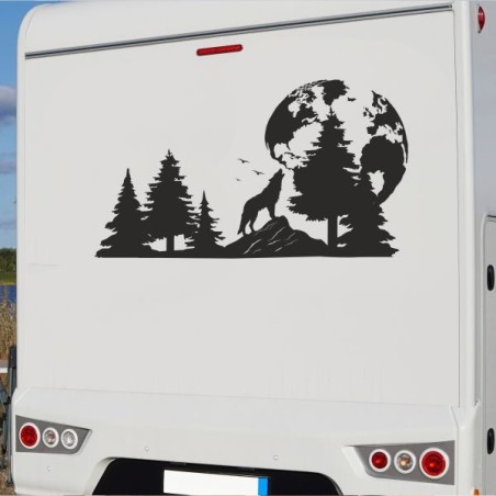 Aufkleber Wohnmobil Wohnwagen Reise Camping Auto Reisemobil Möwe Meer Kompass Globus Strand Palme Urlaub Spruch Familie Zuhause