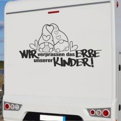 Aufkleber Wohnmobil Wohnwagen Reise Camping Auto Reisemobil Möwe Meer Kompass Globus Strand Palme Urlaub Spruch Familie Zuhause