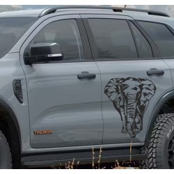 Aufkleber SET Offroad 4x4 Elefant Afrika Safari Dekor Auto 09