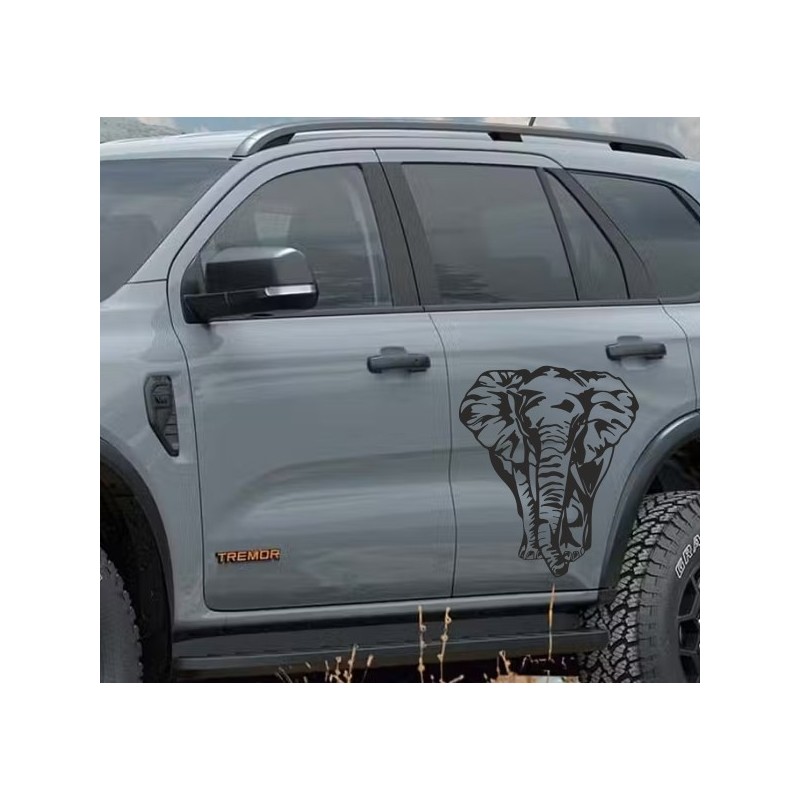 Aufkleber SET Offroad 4x4 Elefant Afrika Safari Dekor Auto 09