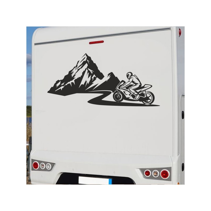 Aufkleber Wohnmobil Wohnwagen Reise Camping Auto Reisemobil Möwe Meer Kompass Globus Strand Palme Urlaub Spruch Familie Zuhause
