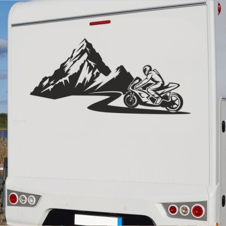 Aufkleber Wohnmobil Wohnwagen Reise Camping Auto Reisemobil Möwe Meer Kompass Globus Strand Palme Urlaub Spruch Familie Zuhause