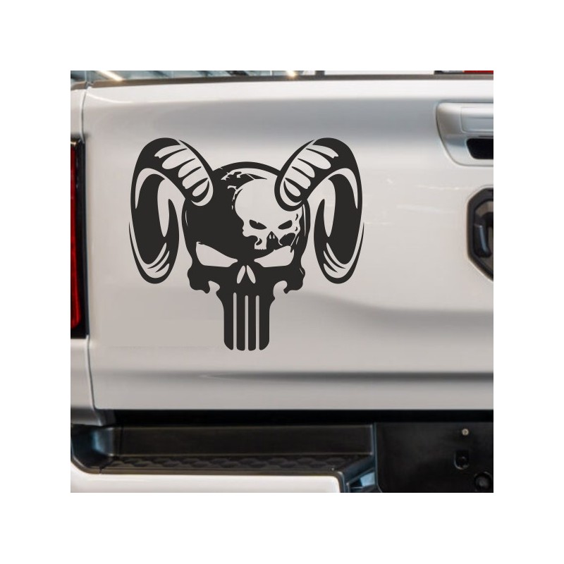 Aufkleber Pick UP Dodge Gelände Offroad Widder RAM Dekor Streifen Amerikanische Flagge Amerika BIG WHEEL Viper