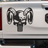 Aufkleber Pick UP Dodge Gelände Offroad Widder RAM Dekor Streifen Amerikanische Flagge Amerika BIG WHEEL Viper