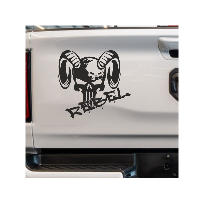 Aufkleber Pick UP Dodge Gelände Offroad Widder RAM Dekor Streifen Amerikanische Flagge Amerika BIG WHEEL Viper