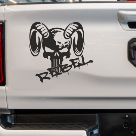 Aufkleber Pick UP Dodge Gelände Offroad Widder RAM Dekor Streifen Amerikanische Flagge Amerika BIG WHEEL Viper
